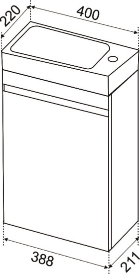 Мебель для ванной Emmy Мони 40 R