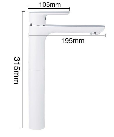 Смеситель для раковины Gappo Noar G1048-2 высокий