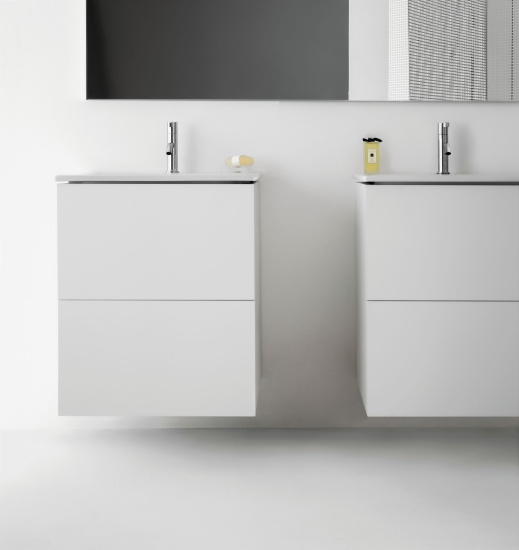 Тумба с раковиной Laufen Kartell by Laufen 8.6033.3.640.104.1 белая матовая