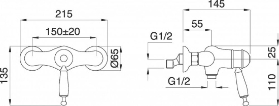 Смеситель для душа Migliore Oxford 19130 термостат
