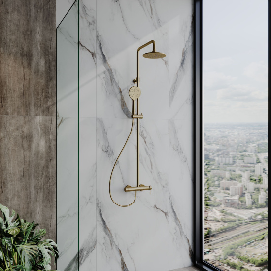 Душевая стойка AQUAme AQM8011BG