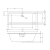 Акриловая ванна Riho Rething Cubic 160x70 Fall Акриловая ванна Riho Rething Cubic 160x70 Fall