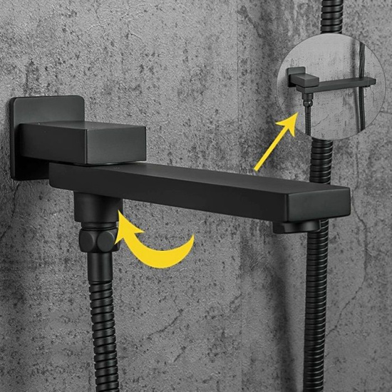 Душевая система Gappo Futura G7117-6 черная