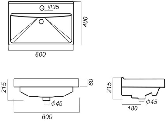 Мебель для ванной Sanstar Мира 60