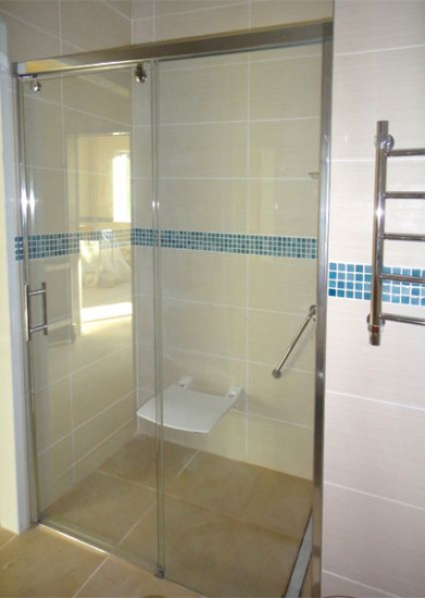 Душевая дверь в нишу GuteWetter Slide Door GK-862 правая 160 см стекло бесцветное, профиль хром