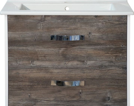 Мебель для ванной Misty Норд 65 подвесная, белая, сосна пасаден