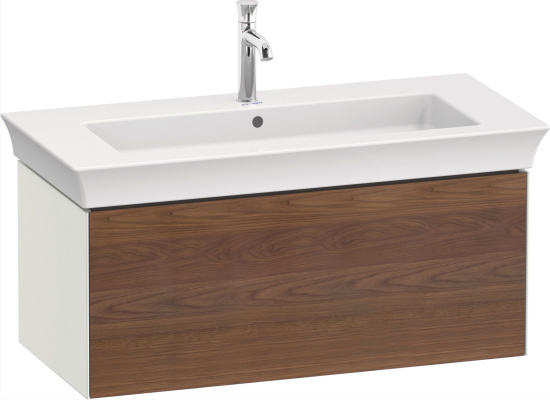 Мебель для ванной Duravit White Tulip 105 американский орех, белый шелковисто-матовый