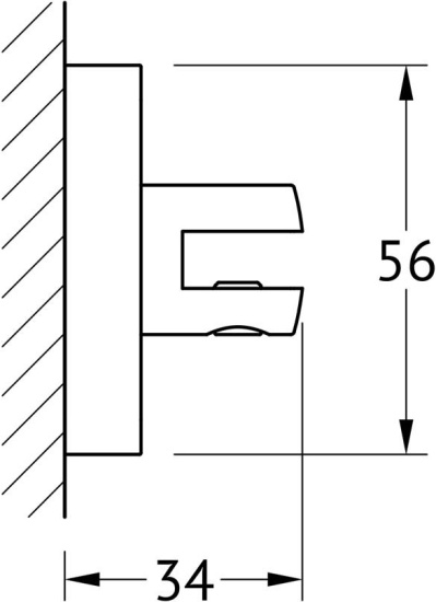 Полка Ellux Avantgarde AVA 033-C07 угловая, 26 см