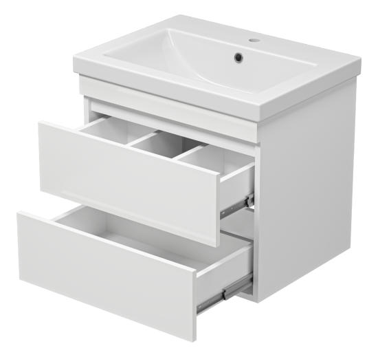 Тумба с раковиной Misty Енисей 60 подвесная