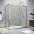 Душевой уголок Vegas Glass Z2P+ZPV TUR NOVO h1900 175*70 08 01, профиль глянцевый хром, стекло прозрачное