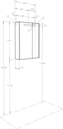 Мебель для ванной Aquaton Верди Pro 60 ясень фабрик