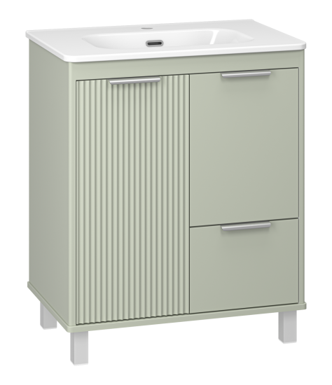 Тумба с раковиной Brevita Risacca Pistachio 70