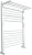 Полотенцесушитель водяной Ника Modern ЛМ-3 80/50, белый матовый