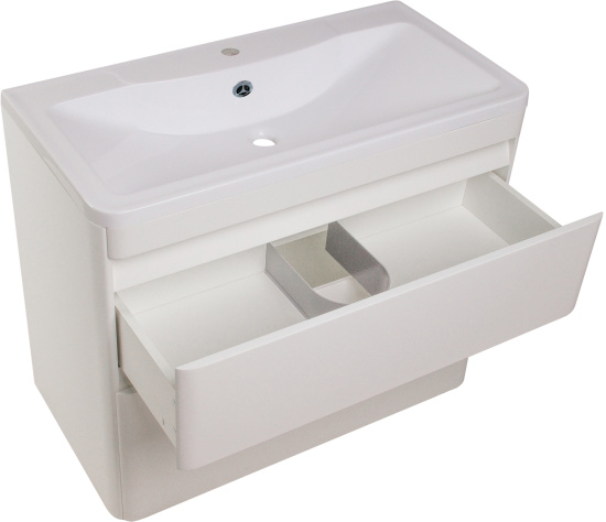 Тумба с раковиной Style Line Атлантика 90 Люкс Plus, подвесная, антискрейч