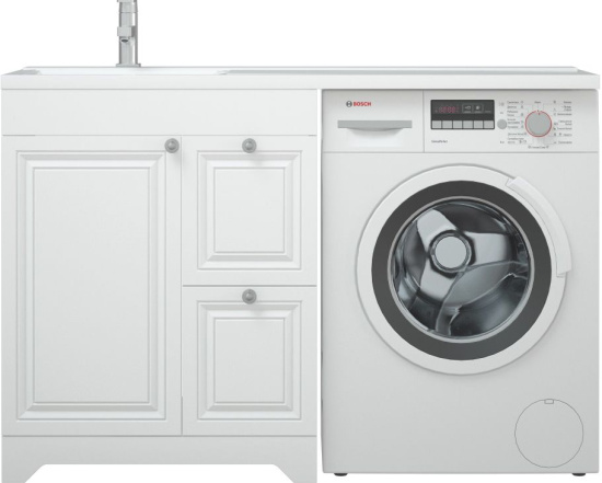 Тумба с раковиной Corozo Леон 130 под стиральную машину