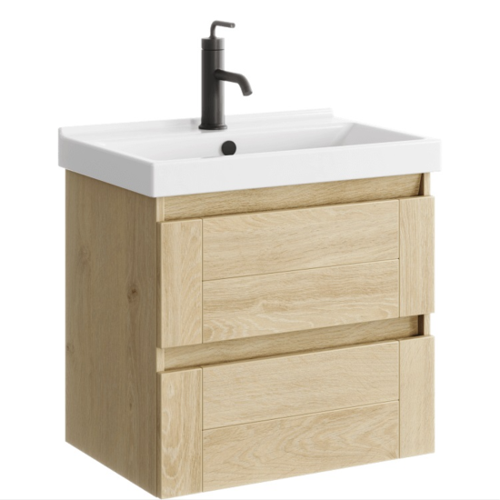 Тумба с раковиной Aqwella Astrid 60 дуб давос