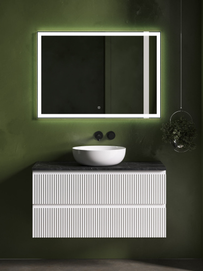Тумба с раковиной Sancos Snob R 100 Bianco SNR100W, подвесная