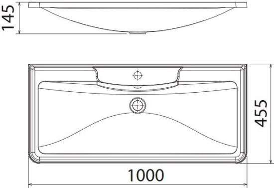 Тумба с раковиной BelBagno Acqua 100 подвесная, bianco lucido
