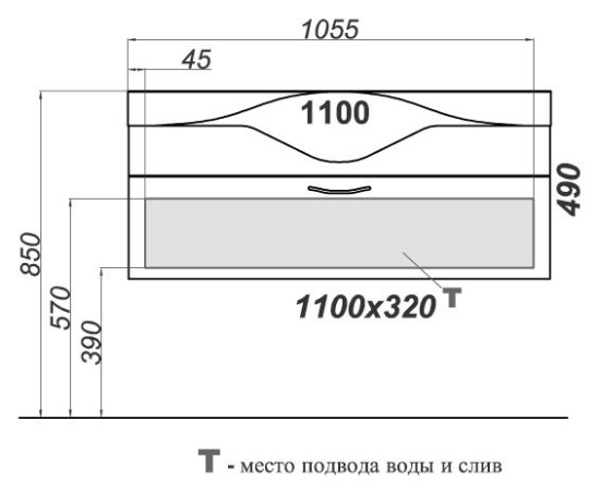 Мебель для ванной Aqwella 5 stars Бродвей черный