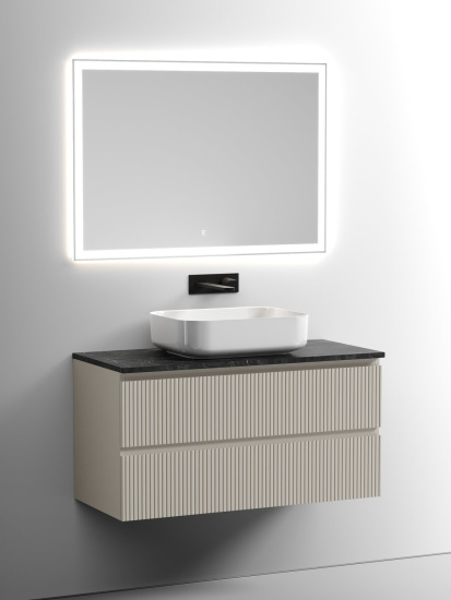 Тумба с раковиной Sancos Snob T 100 Beige Soft SNT100CE, подвесная