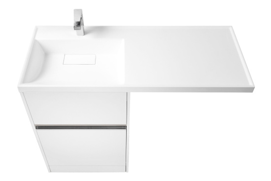 Тумба с раковиной Aquaton Лондри 60 L, под стиральную машину