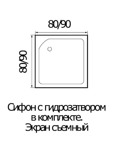 Душевая кабина River Neva Б/К 90/24 МТ