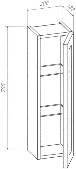 Шкаф Бриклаер Адель 20