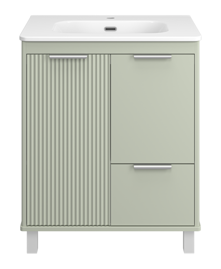 Тумба с раковиной Brevita Risacca Pistachio 70