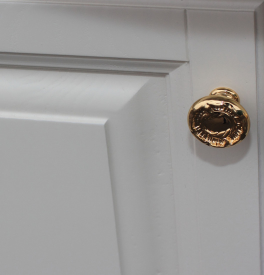 Пенал ValenHouse Эллина 40 L белый, фурнитура золото