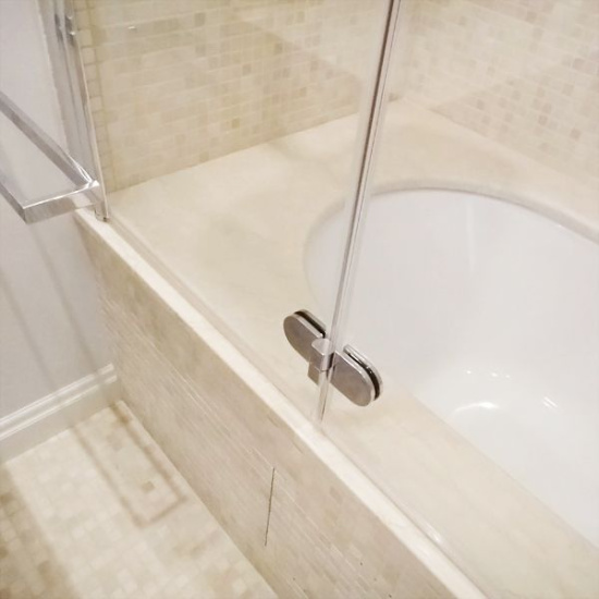 Шторка на ванну GuteWetter Lux Pearl GV-102 левая 100 см стекло бесцветное, профиль хром