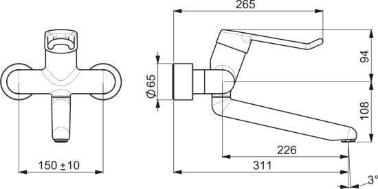 Смеситель для раковины Oras Medipro 5536B