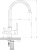 Смеситель для кухни Zorg Sanitary ZR 317 YF-33