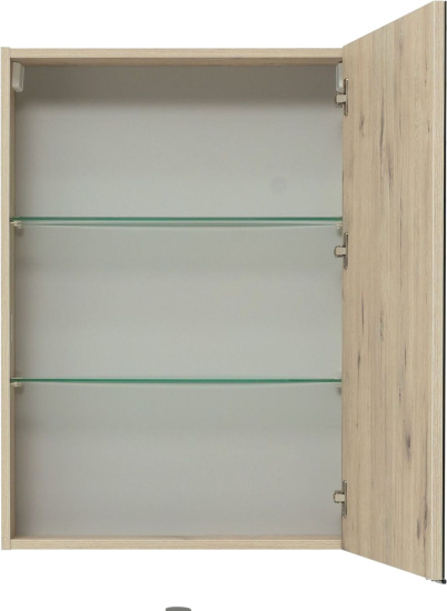 Зеркало-шкаф Aquanet Алвита new 60 дуб веллингтон белый