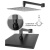 Душевая система Filarete Waterfall FL1010BL, черный Душевая система Filarete Waterfall FL1010BL, черный