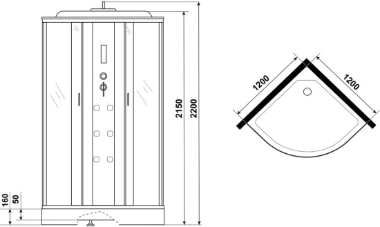Душевая кабина Niagara Ultra NG-3012-01