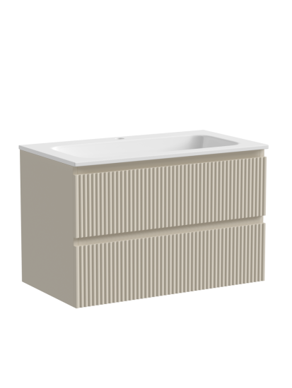 Тумба с раковиной Sancos Snob R 70 Beige Soft SNR70CE, подвесная