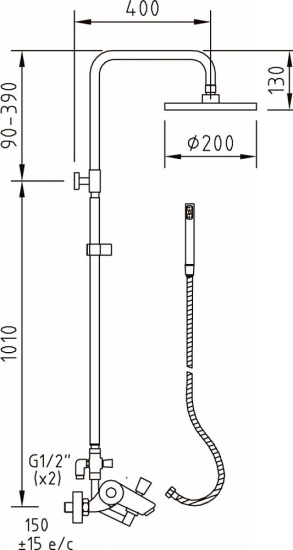 Душевая стойка Clever Nine Urban 98640