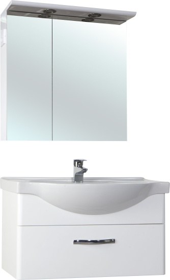 Тумба с раковиной Bellezza Анкона 80 подвесная