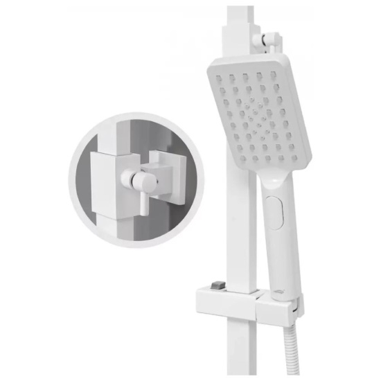Душевая стойка Hansberge H5077WW, белый