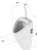 Писсуар Sanita luxe Long, смывное устройство Lemark Project LM4612C и сифон AlcaPlast A45B