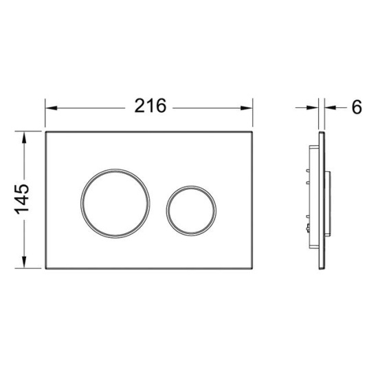 Инсталляция Tece TECEbase K440925 с кнопкой + унитаз подвесной Ceramica Nova Metropol CN4002TMB