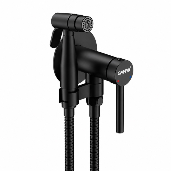 Гигиенический душ Gappo G7206-6 со смесителем, черный