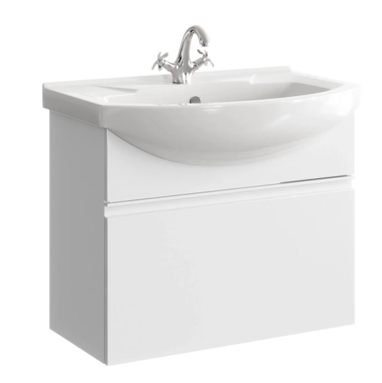 Тумба с раковиной Aqwella Rodos 75 подвесная