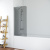 Шторка на ванну Vegas Glass  EV ST 76 08 07, профиль глянцевый хром, стекло графит