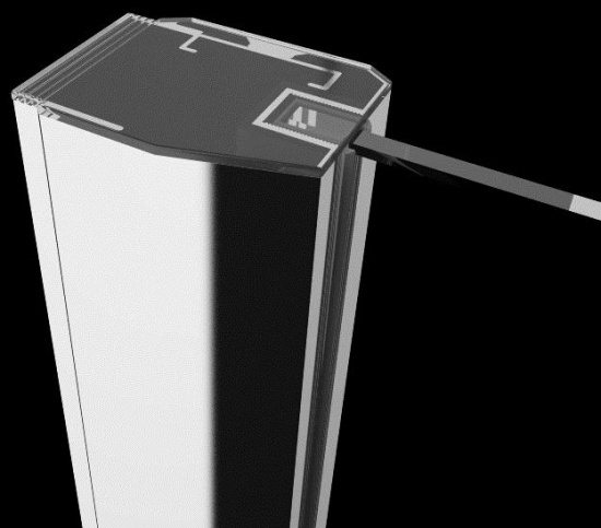 Душевая дверь в нишу Radaway Almatea DWJ 130 R, прозрачное стекло