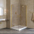 Душевой уголок Vegas Glass AFA-F LUX 110*100 09 05 R профиль золото глянцевое, стекло бронза