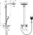 Душевая стойка Hansgrohe Raindance Select E 300 3jet 27127400 Showerpipe Душевая стойка Hansgrohe Raindance Select E 300 3jet 27127400 Showerpipe