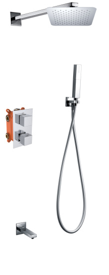 Душевая система с термостатом Altrobagno Cascata 040103 Cr встраиваемая