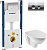 Инсталляция Geberit Duofix Delta 458.124.21.1 3 в 1 с кнопкой + унитаз подвесной Jacob Delafon Patio E4187 + сиденье Patio E70021 с + шумоизоляция