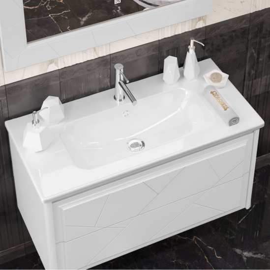 Тумба с раковиной Opadiris Луиджи 120 белая